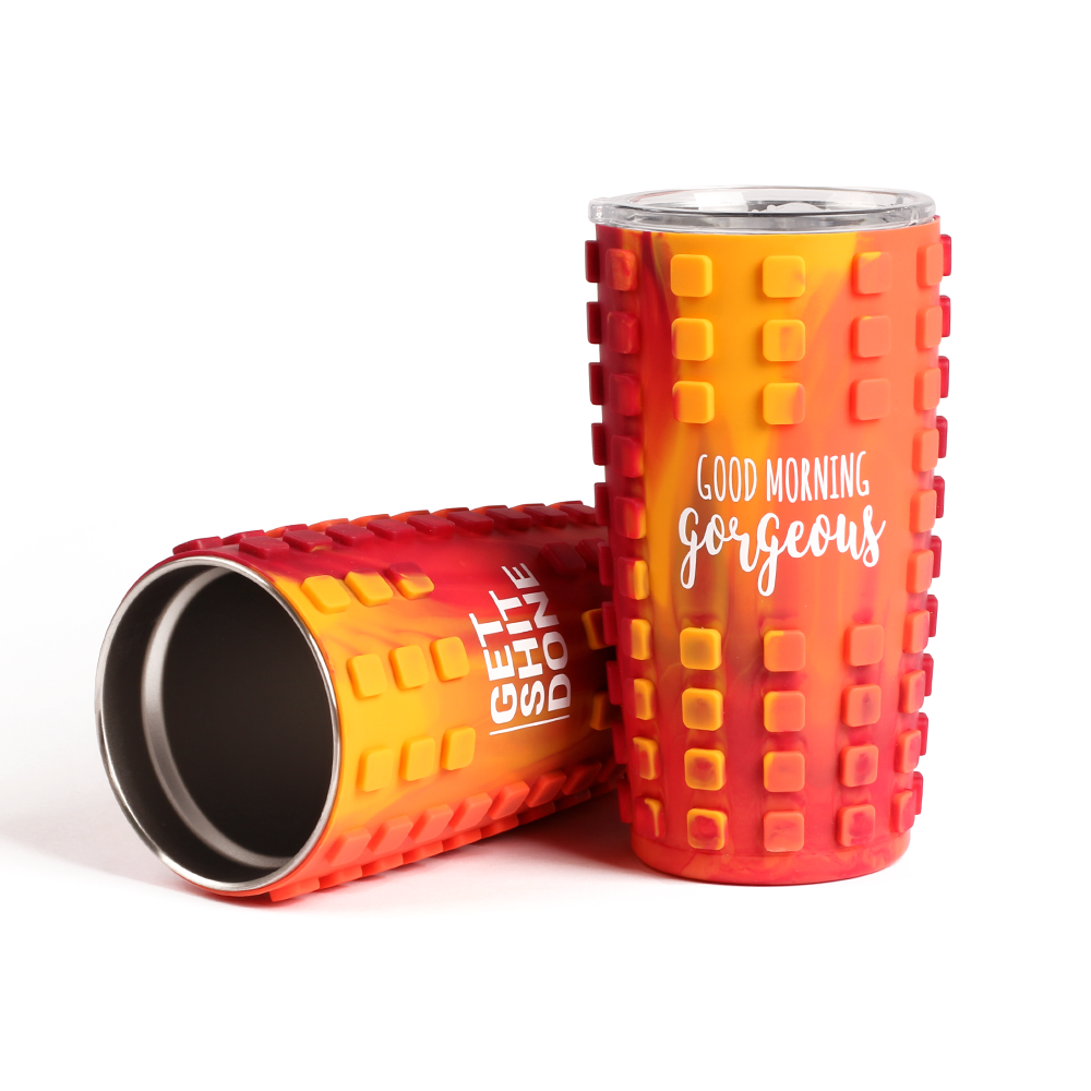 Checkered Stainless Steel Tumbler